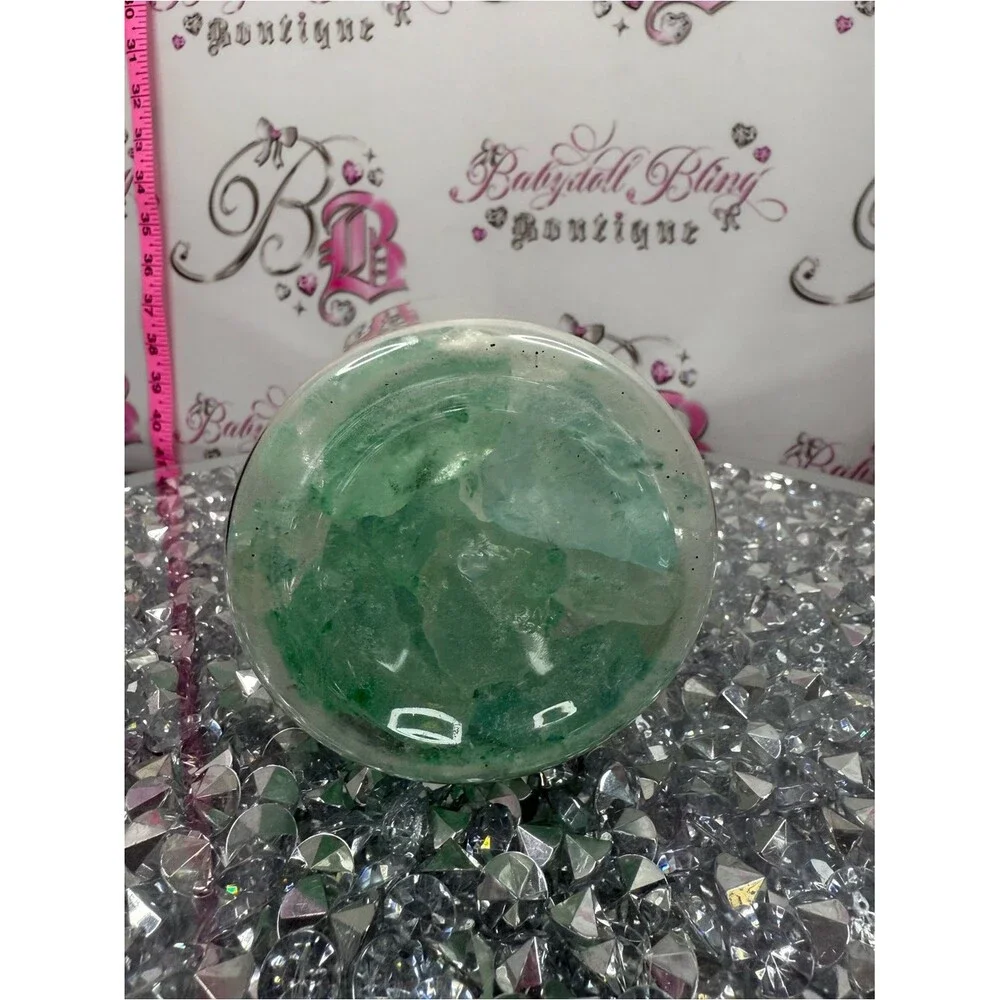 Ashland decorative filler sea Green and Clear Decorative Glass Nuggets Jar - Picture 3 of 4